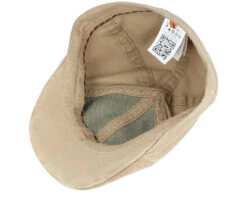 Texas Organic Cotton Khaki Flat Cap - Stetson -Stetson 4043898946711 4