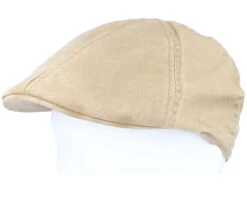 Texas Organic Cotton Khaki Flat Cap - Stetson -Stetson 4043898946711 5