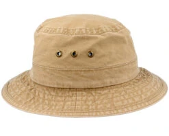 Delave Organic Cotton Khaki Bucket - Stetson -Stetson 4043898946766 3