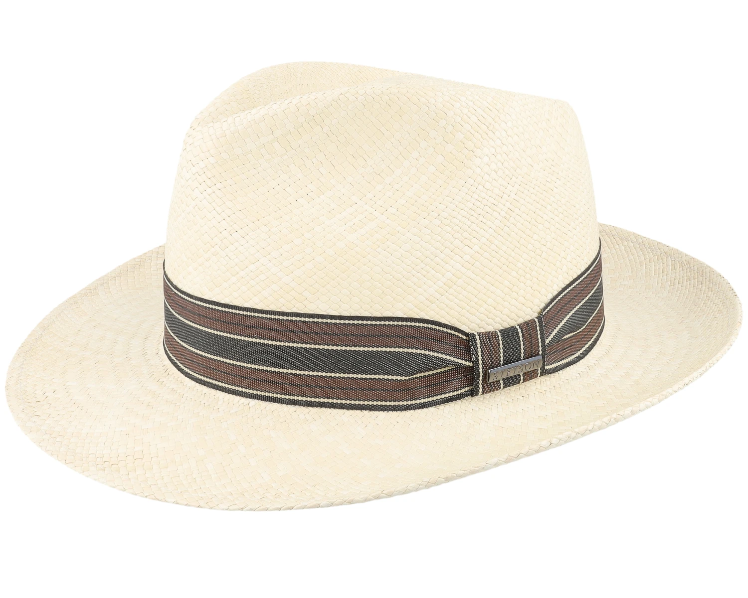 Fedora Panama Beige Straw Hat - Stetson 1 Fedora Panama Beige Straw Hat - Stetson