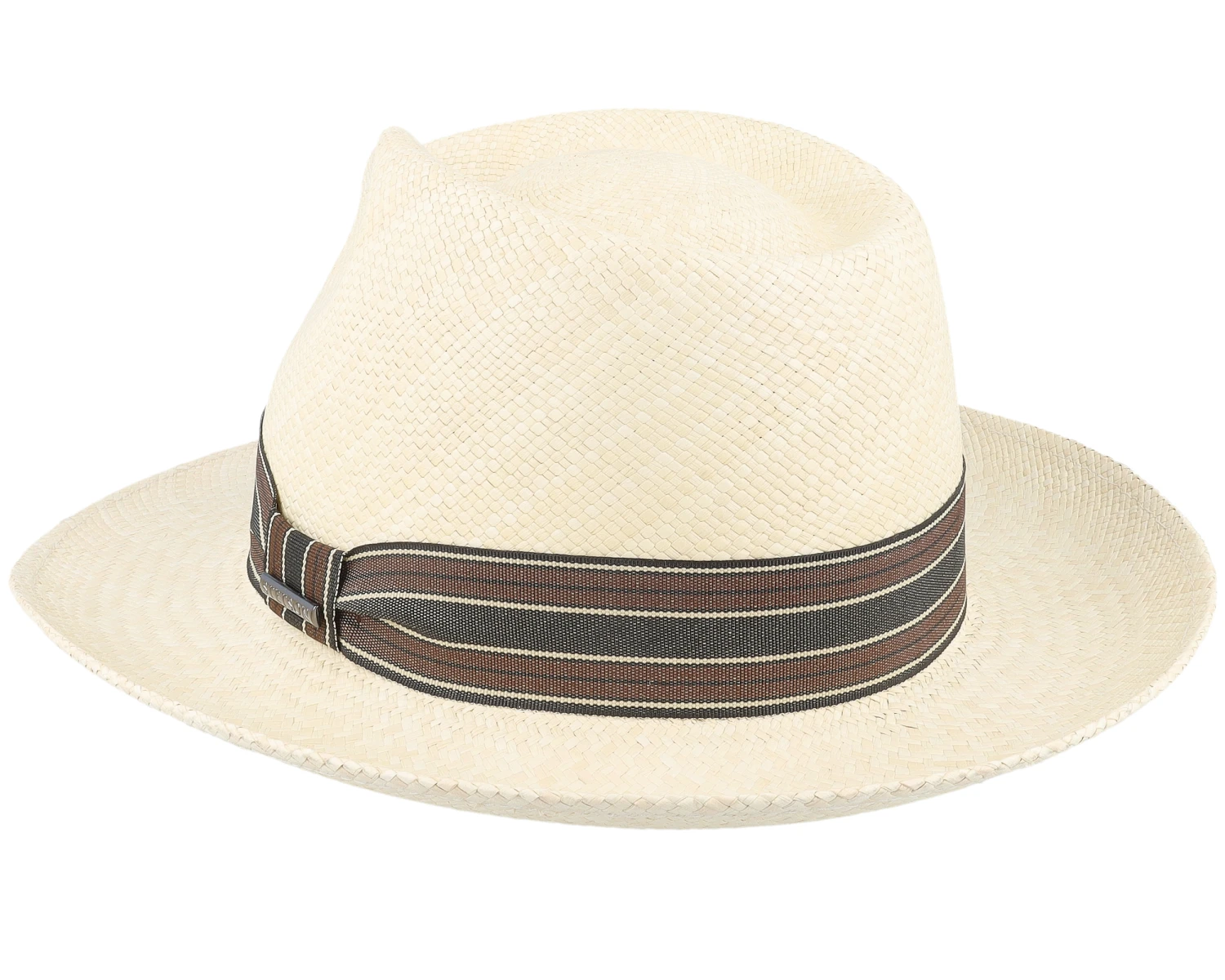 Fedora Panama Beige Straw Hat - Stetson 2 Fedora Panama Beige Straw Hat - Stetson - Image 2