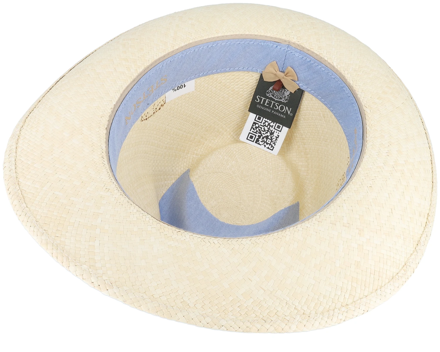 Fedora Panama Beige Straw Hat - Stetson 4 Fedora Panama Beige Straw Hat - Stetson - Image 4