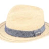 Traveller Raffia Beige/Denim Straw Hat - Stetson