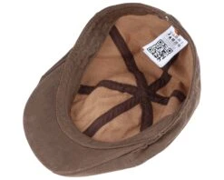 Texas Co/Pes Brown Flat Cap - Stetson -Stetson 4043898982924 4