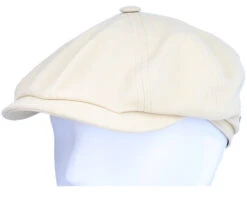 Hatteras Cotton/Linen Beige Flat Cap - Stetson -Stetson 4043898988018 5