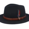 Traveller Woolfelt Black Fedora - Stetson