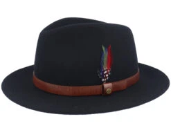 Traveller Woolfelt Black Fedora - Stetson