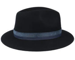 Newark Tiller Woolfelt Black Fedora - Stetson -Stetson 4063633005688 3