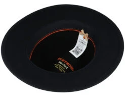 Newark Tiller Woolfelt Black Fedora - Stetson -Stetson 4063633005688 4