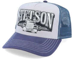 Trucking Grey/Blue Trucker - Stetson