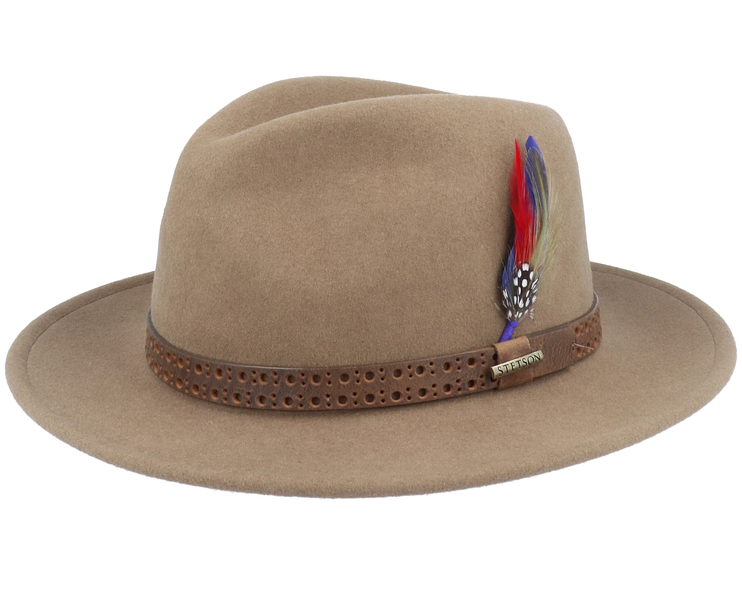 Tller Vitafelt Light Brown Fedora - Stetson 1 Tller Vitafelt Light Brown Fedora - Stetson