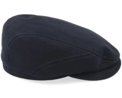 Belfast Driver Cap With Selvedge Black Flat Cap - Stetson -Stetson 4063633013294 3