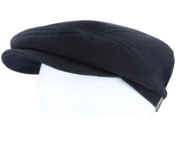 Belfast Driver Cap With Selvedge Black Flat Cap - Stetson -Stetson 4063633013294 5