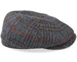 Hatteras Harris Tweed Brown/Navy Flat Cap - Stetson 7 Hatteras Harris Tweed Brown/Navy Flat Cap - Stetson -Stetson 4063633015748 3
