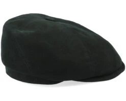 Brooklin 6-Panel Cap Soft Cotton Black Flat Cap - Stetson -Stetson 4063633017476 3