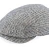 Belfast Driver Cap Virgin Wool Herringbone Flat Cap - Stetson