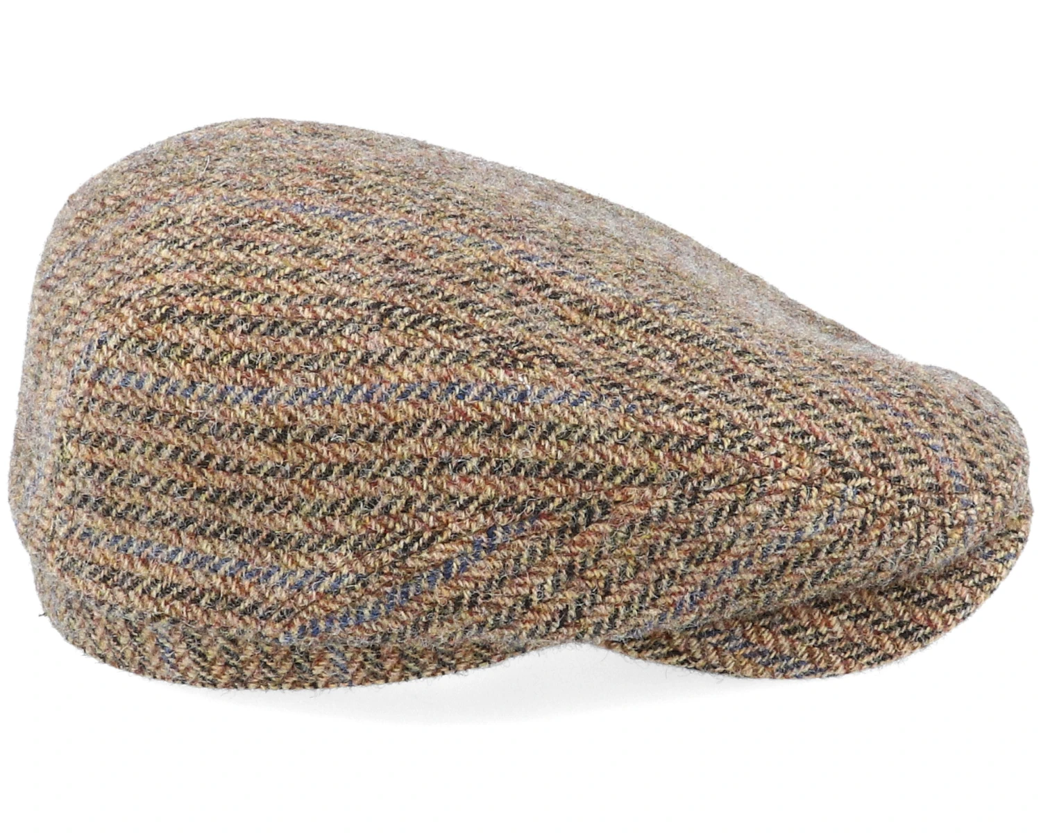 Belfast Driver Cap Virgin Wool Herringbone Brown Flat Cap - Stetson 3 Belfast Driver Cap Virgin Wool Herringbone Brown Flat Cap - Stetson - Image 3