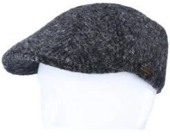 Texas Duck Shape Texas Herringbone Black Flat Cap - Stetson -Stetson 4063633019371 5