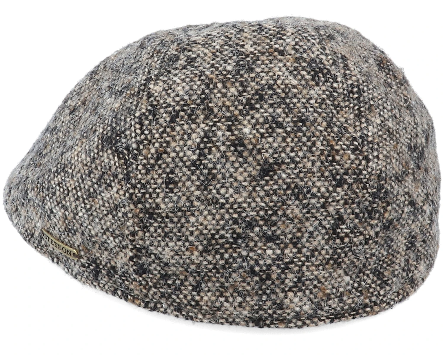 Texas Duck Shape Texas Donegal Khaki Flat Cap - Stetson 2 Texas Duck Shape Texas Donegal Khaki Flat Cap - Stetson - Image 2