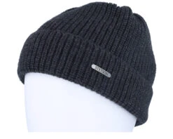 Beanie Merino Charcoal Cuff - Stetson 5 Beanie Merino Charcoal Cuff - Stetson -Stetson 4063633021183 3