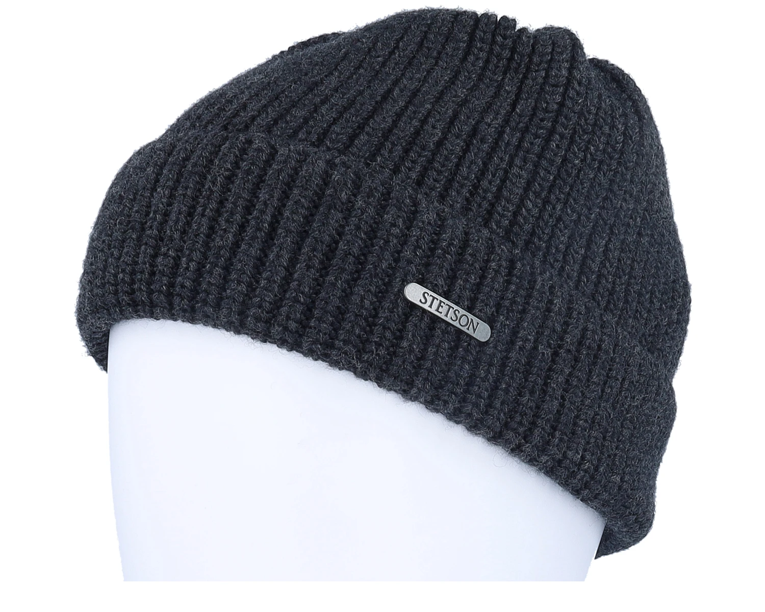 Beanie Merino Charcoal Cuff - Stetson 3 Beanie Merino Charcoal Cuff - Stetson - Image 3