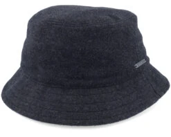 Wool/Cashmere Graphite Ear Flap Bucket - Stetson