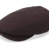 Driver Cap Virgin Wool/Cashmere Dark Brown Flat Cap - Stetson