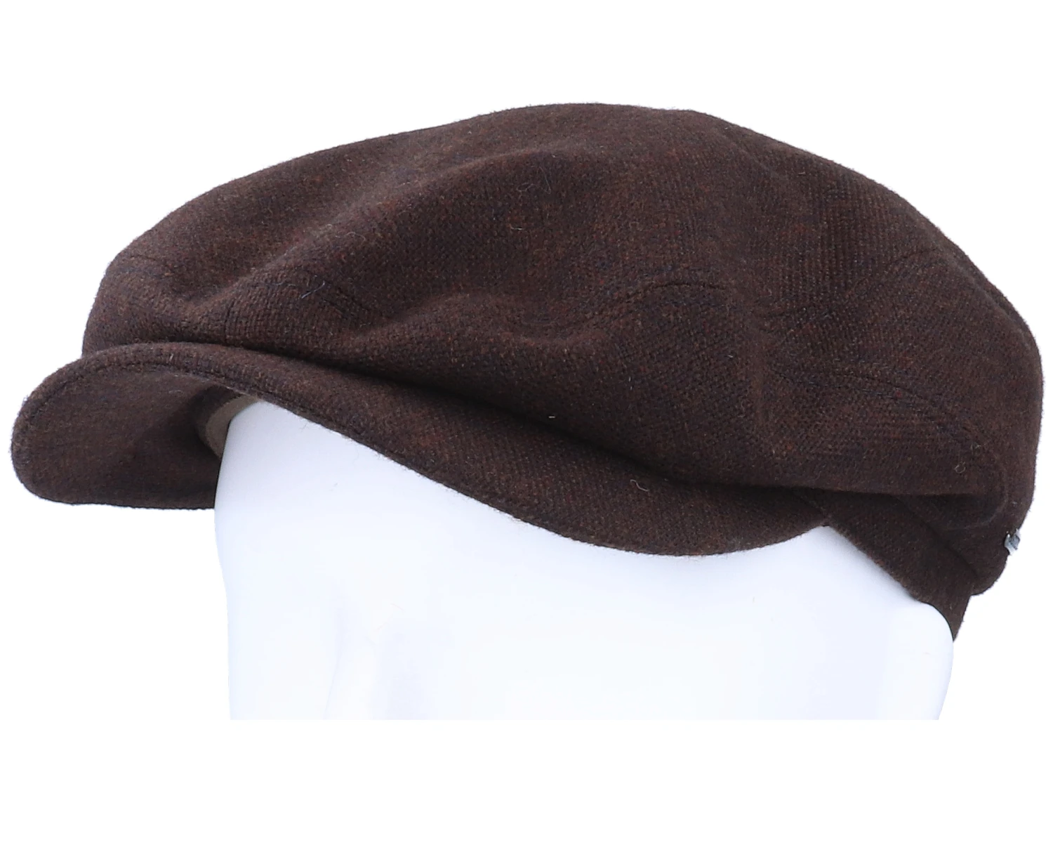Driver Cap Virgin Wool/Cashmere Dark Brown Flat Cap - Stetson 5 Driver Cap Virgin Wool/Cashmere Dark Brown Flat Cap - Stetson - Image 5