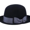 Sonstige Bogart Open Crown Woolfelt Black Bowler - Stetson