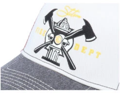 Fire Dept White/Grey/Red Trucker - Stetson -Stetson 4063633036323 5