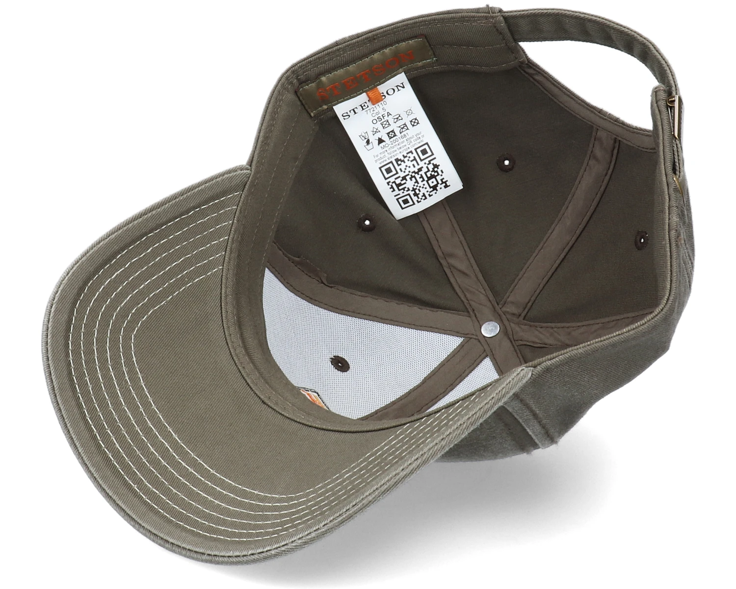 Baseball Cotton Olive Adjustable - Stetson 4 Baseball Cotton Olive Adjustable - Stetson - Image 4
