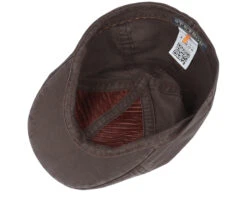Texas Organic Cotton Brown Flat Cap - Stetson -Stetson 4063633036705 4