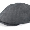 Duck Cap Cotton/Linen Black Flat Cap - Stetson