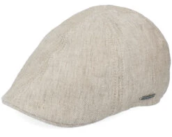 Texas Linen Beige Flat Cap - Stetson