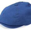 6-Panel Cap Cotton Twill Blue Flat Cap - Stetson