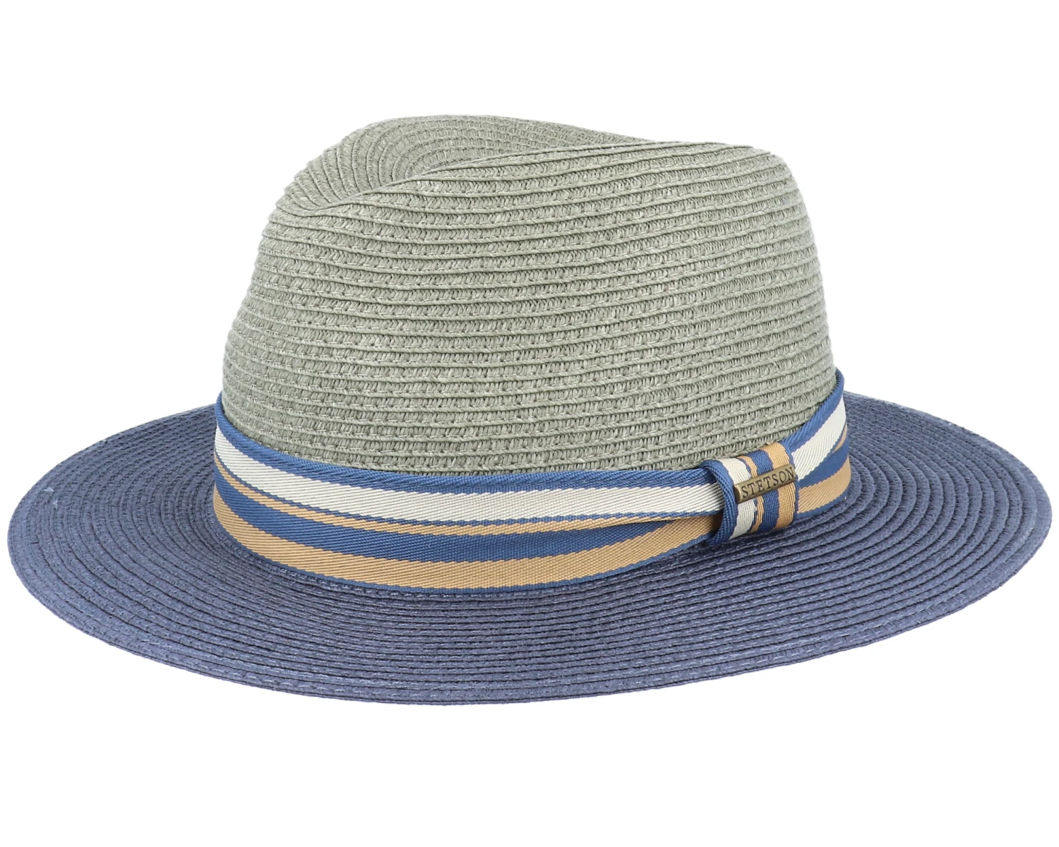 Tiller Toyo Green/Blue Straw Hat - Stetson 1 Tiller Toyo Green/Blue Straw Hat - Stetson