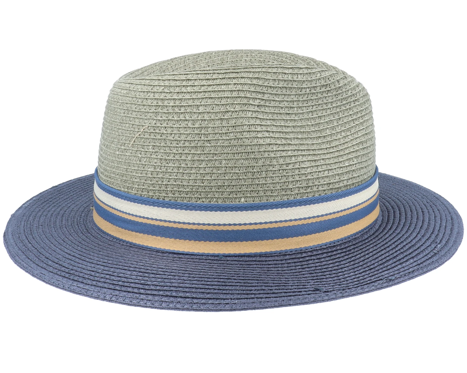 Tiller Toyo Green/Blue Straw Hat - Stetson 3 Tiller Toyo Green/Blue Straw Hat - Stetson - Image 3
