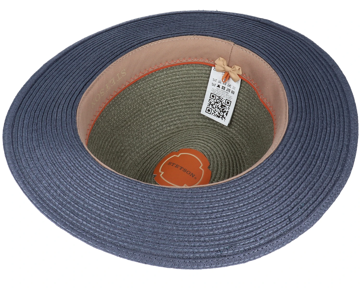 Tiller Toyo Green/Blue Straw Hat - Stetson 4 Tiller Toyo Green/Blue Straw Hat - Stetson - Image 4