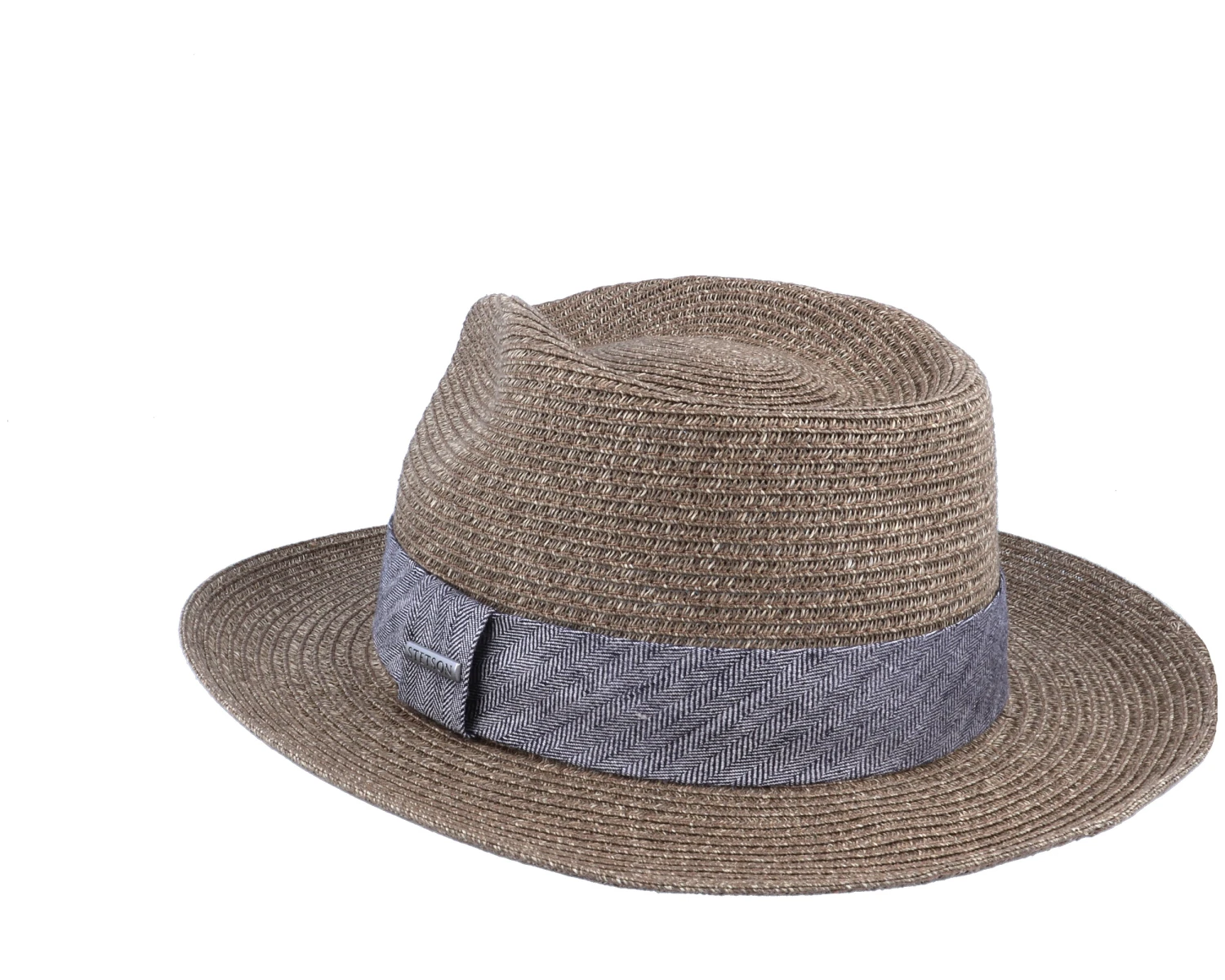 Fedora Toyo Brown Straw Hat - Stetson 2 Fedora Toyo Brown Straw Hat - Stetson - Image 2