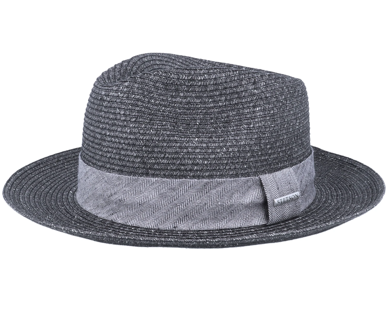Fedora Toyo Black Straw Hat - Stetson 1 Fedora Toyo Black Straw Hat - Stetson