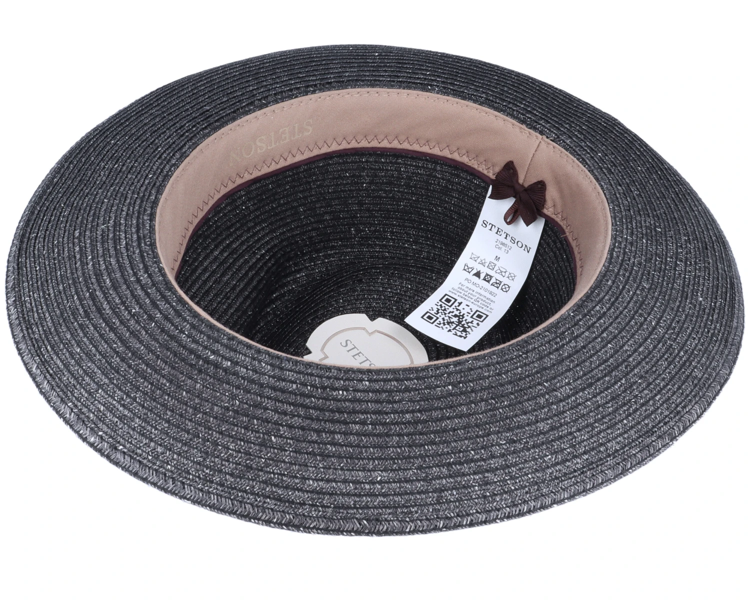 Fedora Toyo Black Straw Hat - Stetson 4 Fedora Toyo Black Straw Hat - Stetson - Image 4