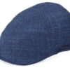 Texas Virgin Wool Silk Navy Flat Cap - Stetson