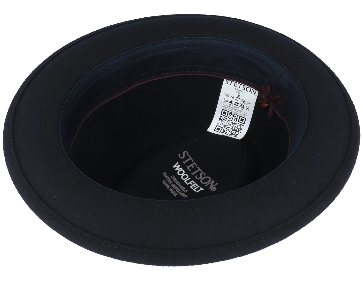 Player Woolfelt Black Fedora - Stetson 4 Player Woolfelt Black Fedora - Stetson - Image 4