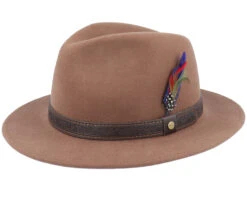 Traveller Woolfelt Brown Fedora - Stetson