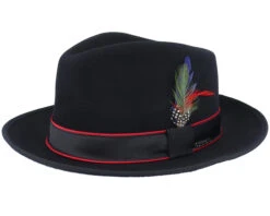 Woolfelt/Cashmere Black Fedora - Stetson