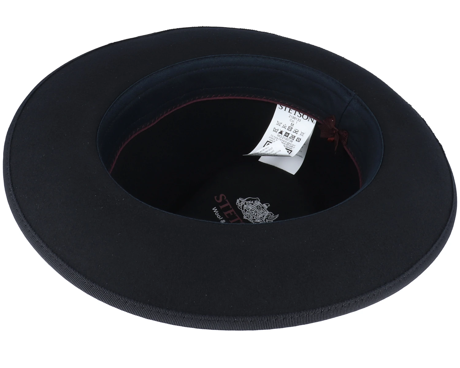 Woolfelt/Cashmere Black Fedora - Stetson 4 Woolfelt/Cashmere Black Fedora - Stetson - Image 4