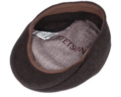 Kent Wool/Cashmere Ear Flap Brown Flat Cap - Stetson 8 Kent Wool/Cashmere Ear Flap Brown Flat Cap - Stetson -Stetson 4063633062308 4