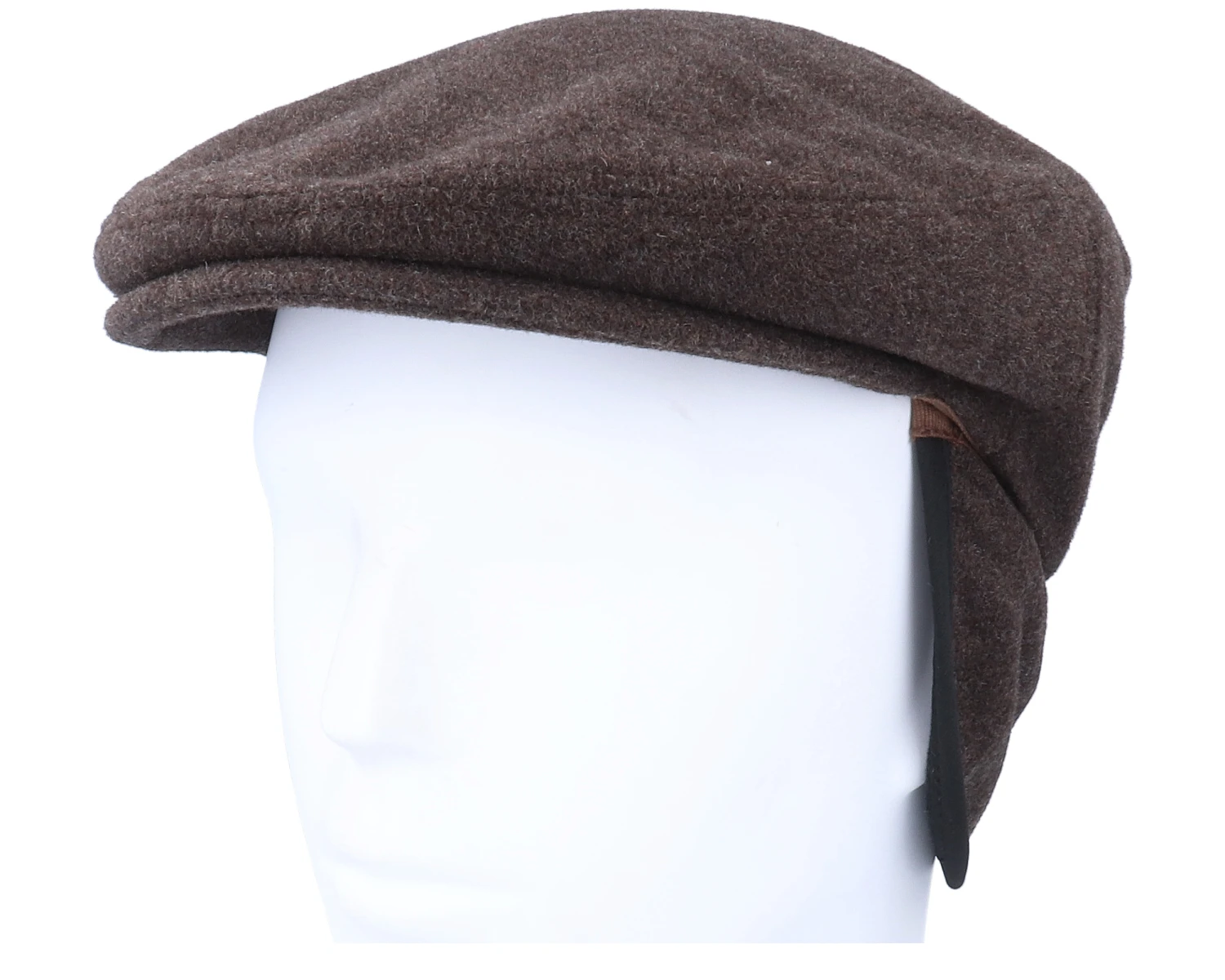 Kent Wool/Cashmere Ear Flap Brown Flat Cap - Stetson 5 Kent Wool/Cashmere Ear Flap Brown Flat Cap - Stetson - Image 5
