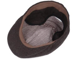 Texas Wool/Cashmere Brown Flat Cap - Stetson 8 Texas Wool/Cashmere Brown Flat Cap - Stetson -Stetson 4063633062377 4