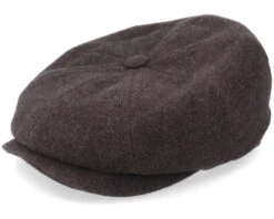 Hatteras Wool/Cashmere Brown Flat Cap - Stetson